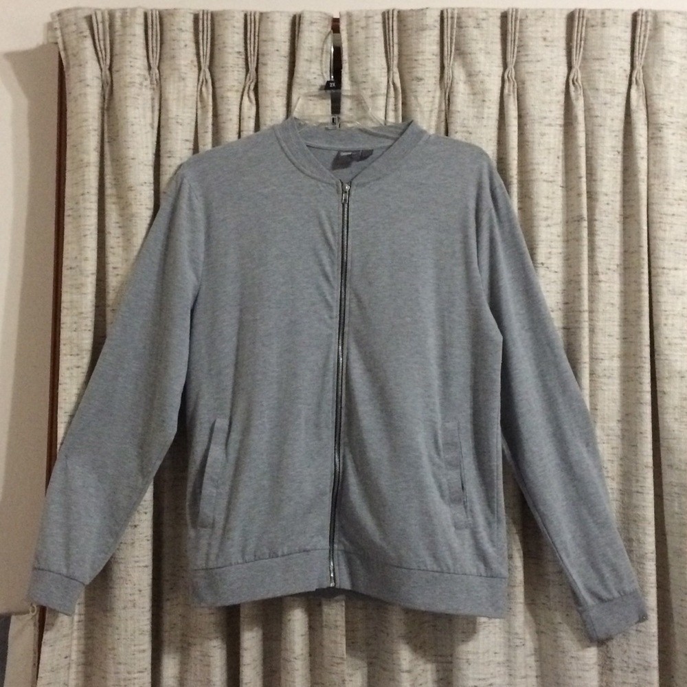 ASOS Gray Lightweight Bomber Style Jacket